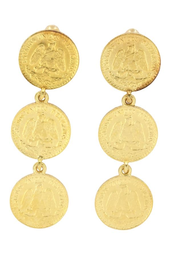 BOUCLES D'OREILLES CLIPS DOS PESOS — vue 1