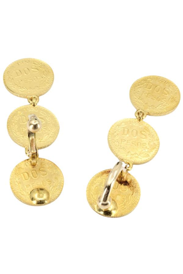 BOUCLES D'OREILLES CLIPS DOS PESOS — vue 3