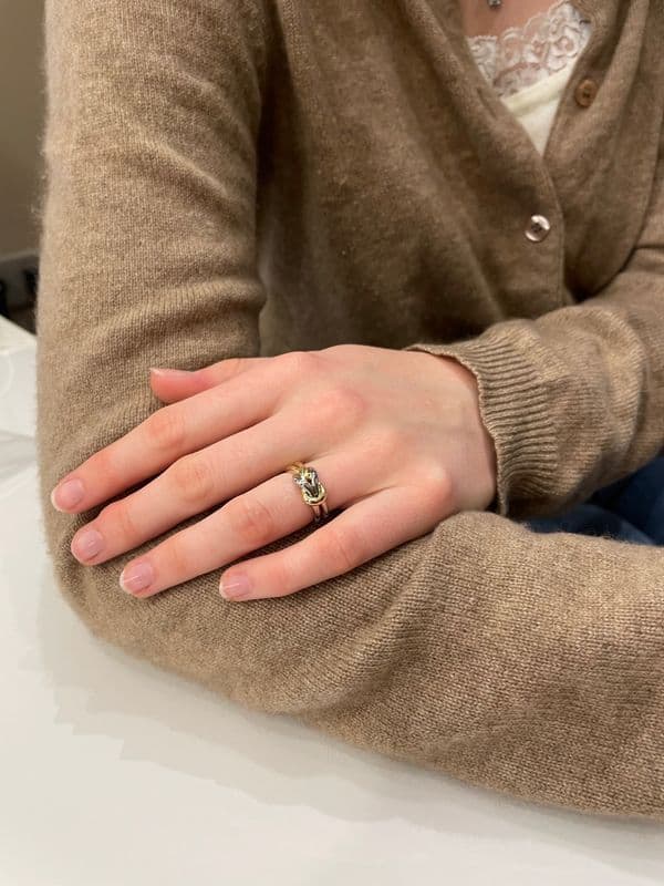 BAGUE NŒUD D'HÉRACLÈS — vue 2
