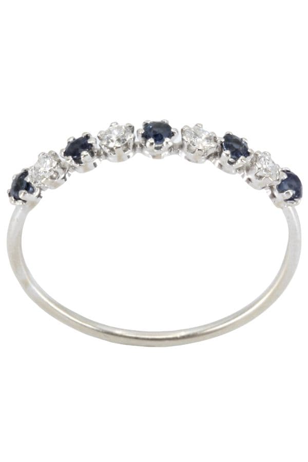 DEMI ALLIANCE SAPHIRS ET DIAMANTS — vue 1