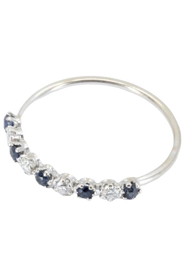 DEMI ALLIANCE SAPHIRS ET DIAMANTS — vue 3