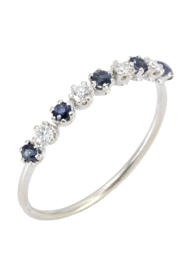 DEMI ALLIANCE SAPHIRS ET DIAMANTS — vue 4