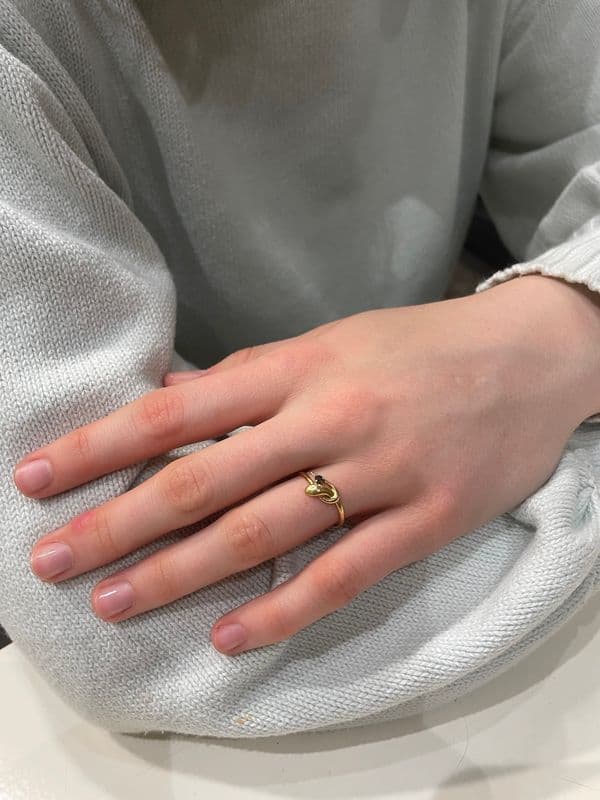 BAGUE SERPENT SPINELLE BLEUE — vue 2