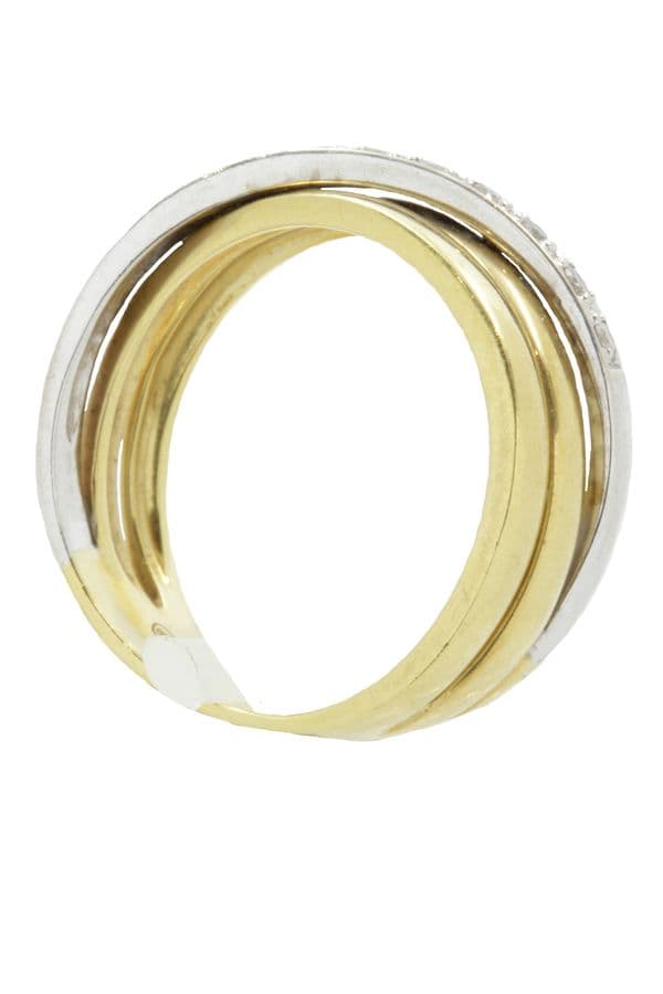 BAGUE MODERNE DIAMANTS — vue 5
