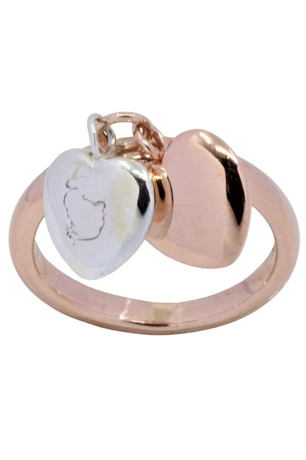 BAGUE COEURS SIGNÉE "DODO" — vue 1