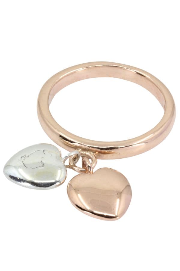 BAGUE COEURS SIGNÉE "DODO" — vue 3