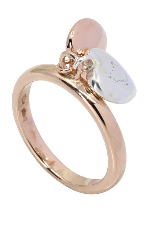 BAGUE COEURS SIGNÉE "DODO" — vue 6