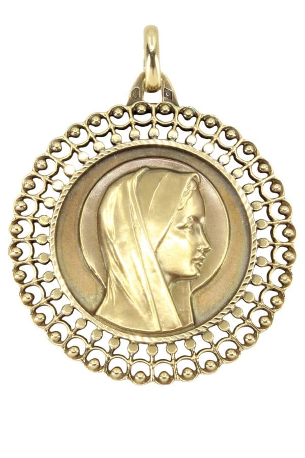 MÉDAILLE VIERGE ANCIENNE — vue 1