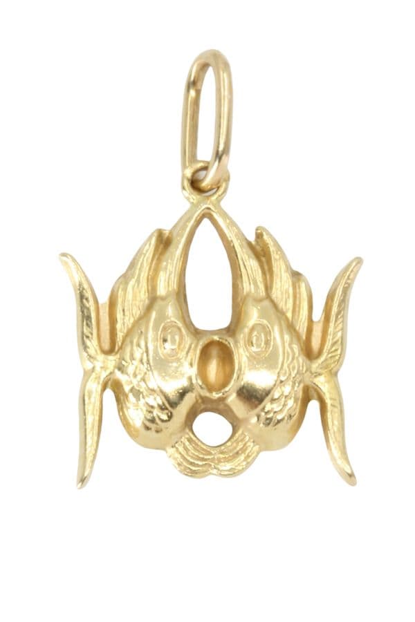 PENDENTIF MODERNE POISSONS — vue 1