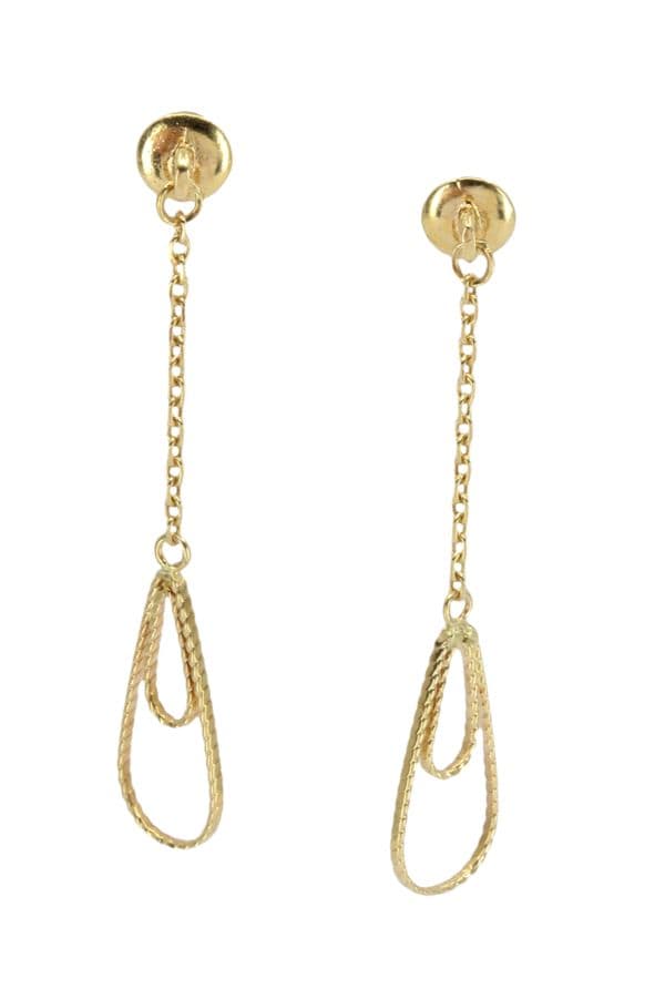 BOUCLES D'OREILLES PENDANTES GOUTTES — vue 1