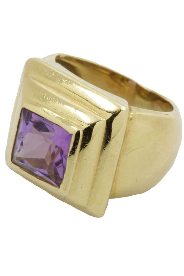 BAGUE AMÉTHYSTE ANNÉES 50' — vue 3