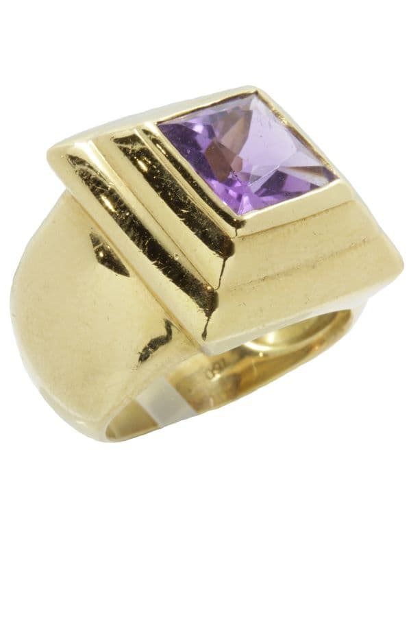 BAGUE AMÉTHYSTE ANNÉES 50' — vue 4