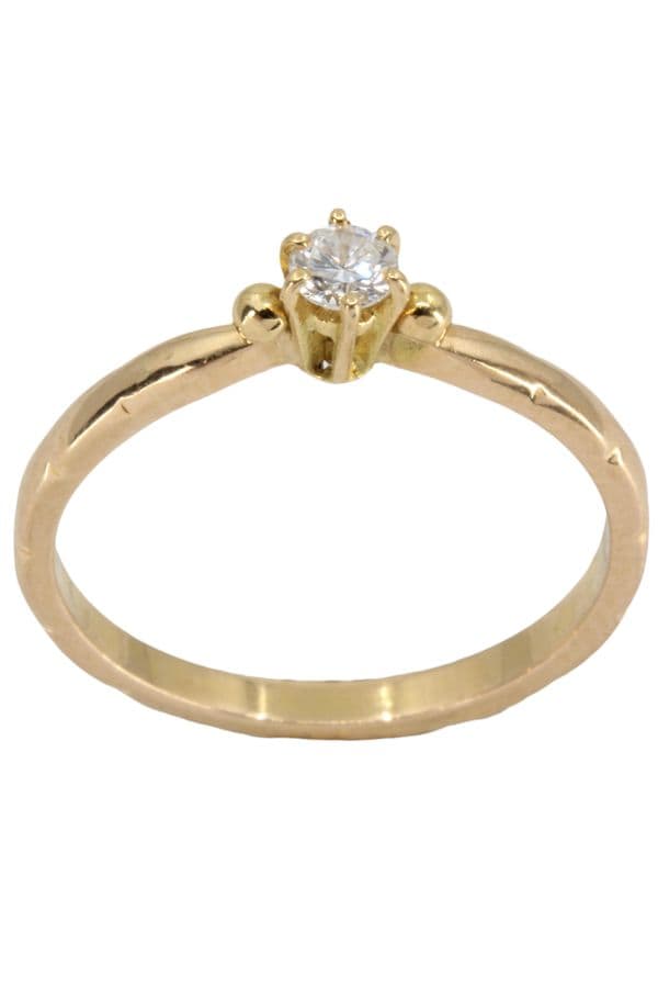 SOLITAIRE DIAMANT 0.15 CARAT — vue 1