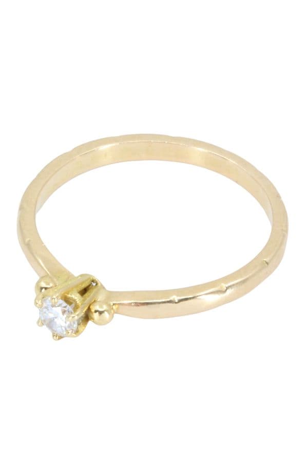 SOLITAIRE DIAMANT 0.15 CARAT — vue 3