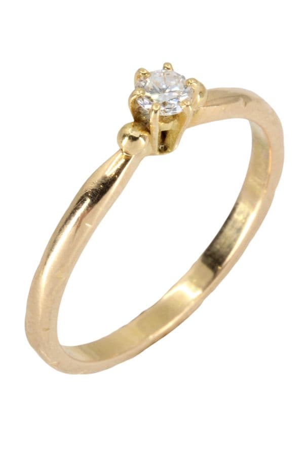 SOLITAIRE DIAMANT 0.15 CARAT — vue 4