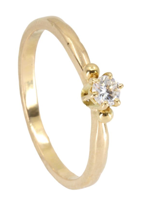 SOLITAIRE DIAMANT 0.15 CARAT — vue 5