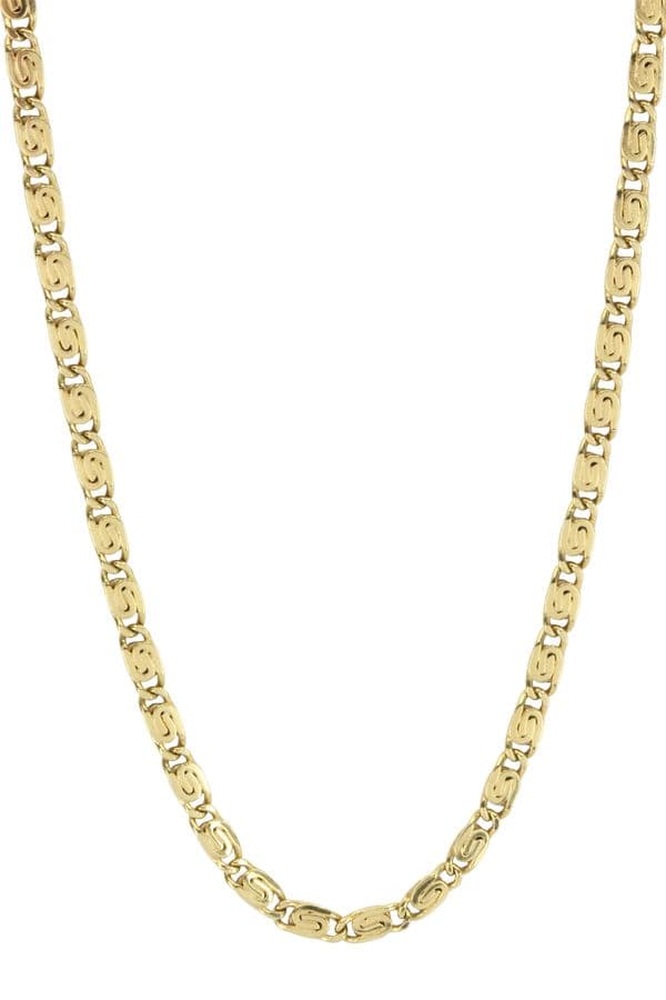 CHAINE MAILLE PLATE FANTAISIE — vue 1
