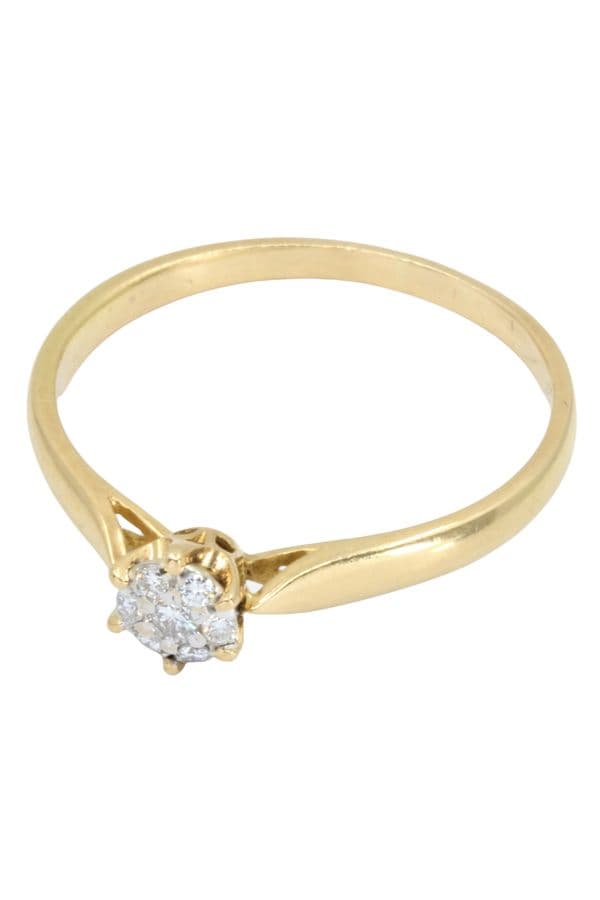 BAGUE STYLE SOLITAIRE DIAMANTS — vue 3