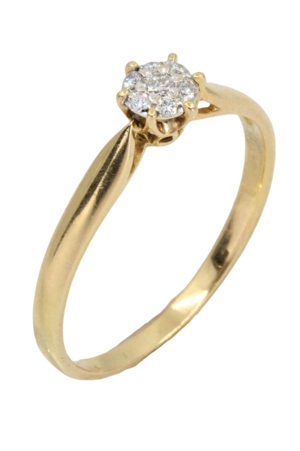 BAGUE STYLE SOLITAIRE DIAMANTS — vue 4
