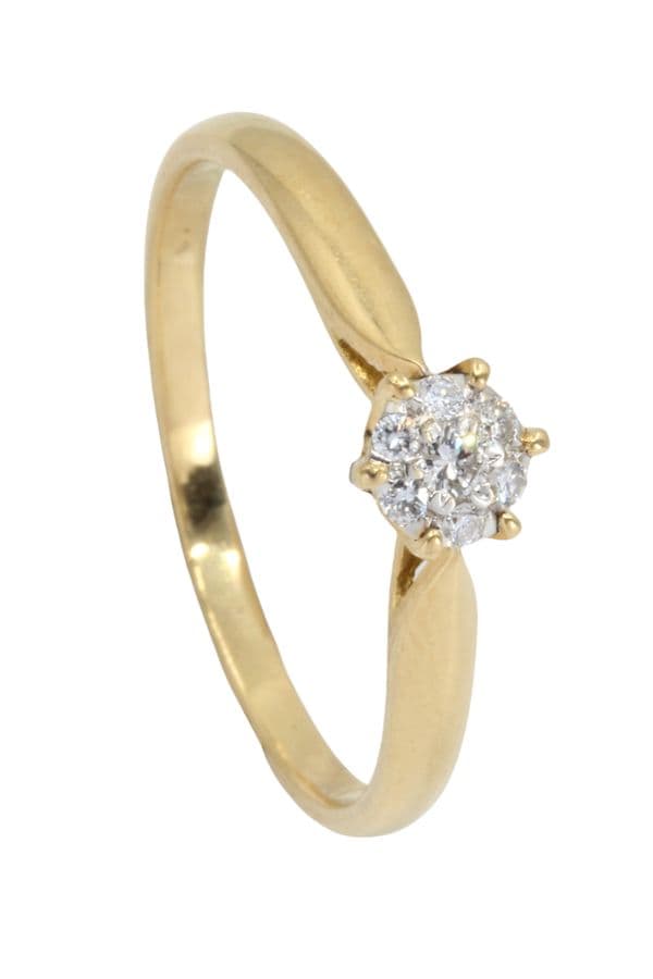 BAGUE STYLE SOLITAIRE DIAMANTS — vue 5