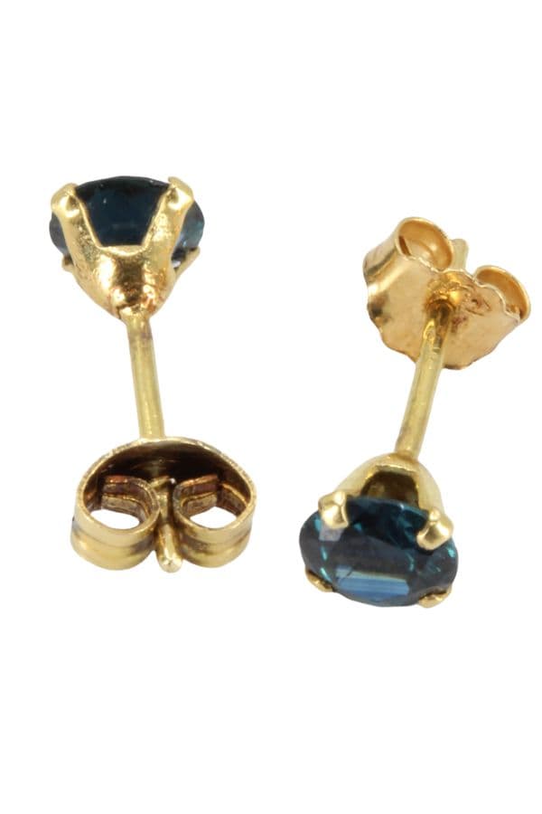 BOUCLES D'OREILLES CLOUS TOPAZES — vue 3