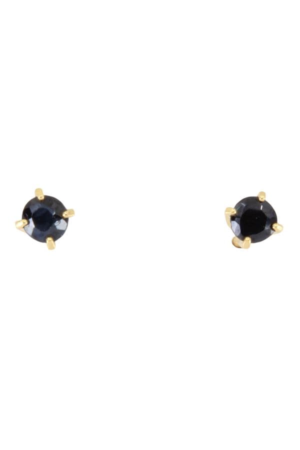 BOUCLES D'OREILLES CLOUS SAPHIRS — vue 1