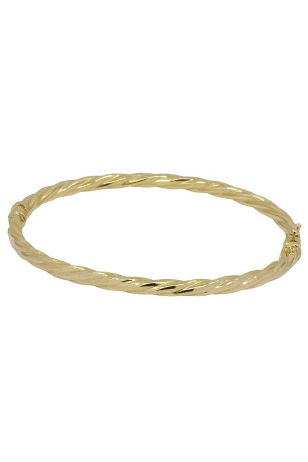 BRACELET JONC OUVRANT TORSADÉ — vue 1