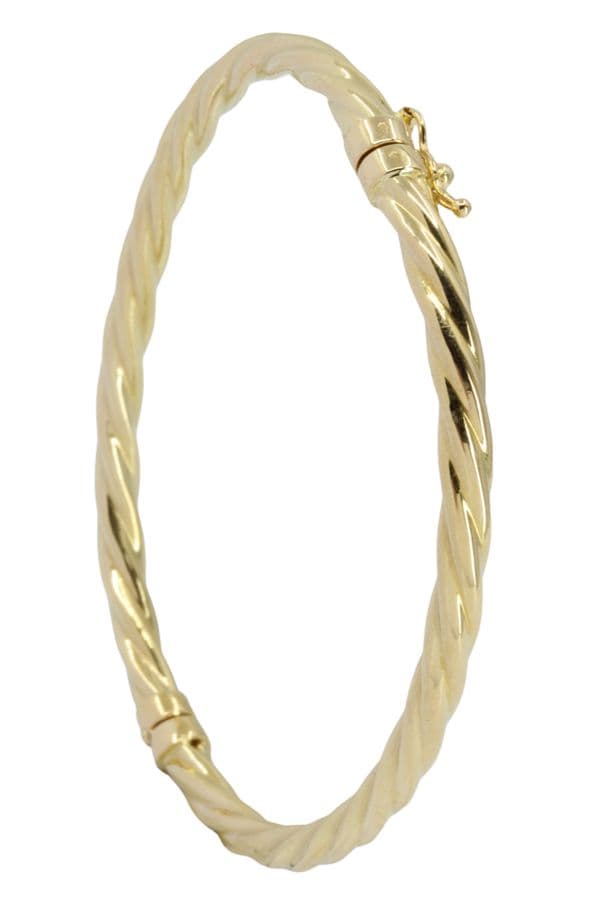 BRACELET JONC OUVRANT TORSADÉ — vue 3