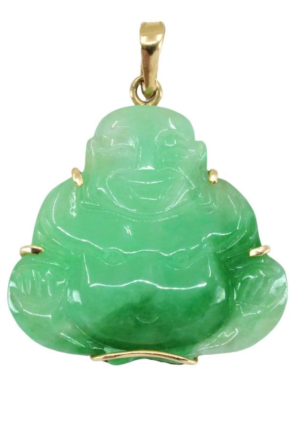 PENDENTIF BOUDDHA RIEUR — vue 1