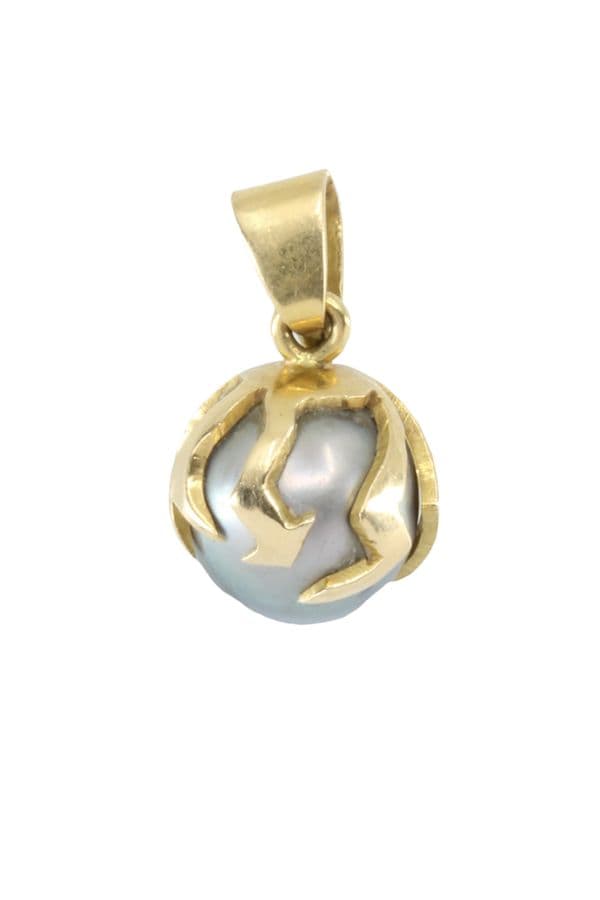 PENDENTIF PERLE DE TAHITI ET DIAMANT — vue 3