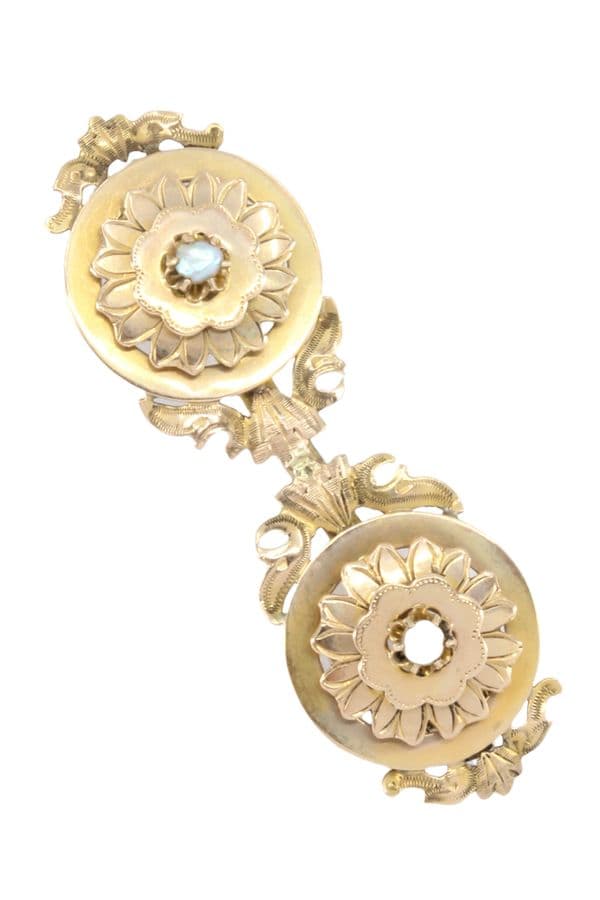 BROCHE PERLES NAPOLÉON III — vue 1