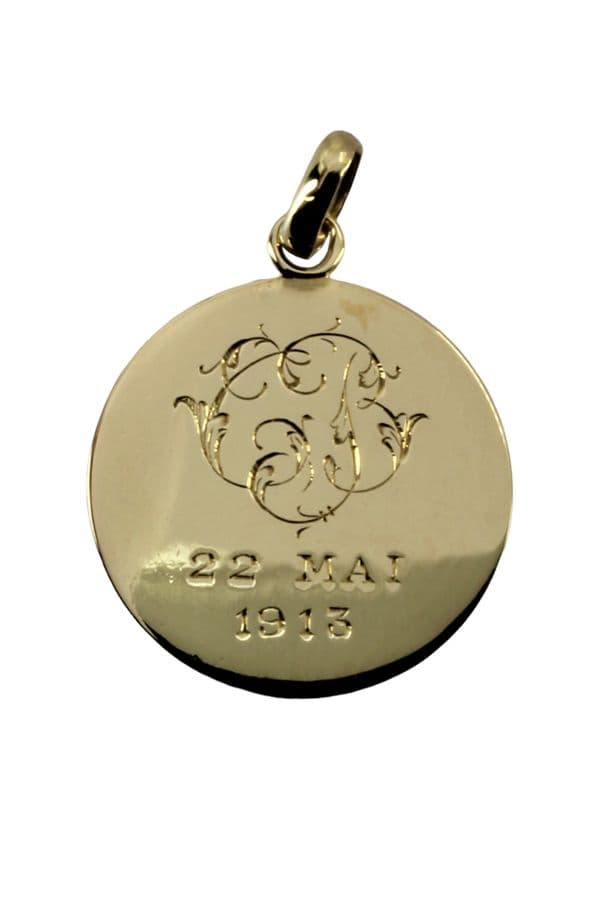 MÉDAILLE VIERGE SIGNÉE HENRI DROPSY — vue 3