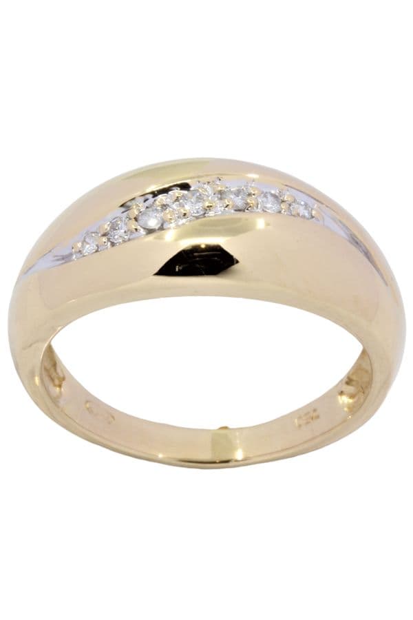 BAGUE JONC DIAMANTÉ — vue 1