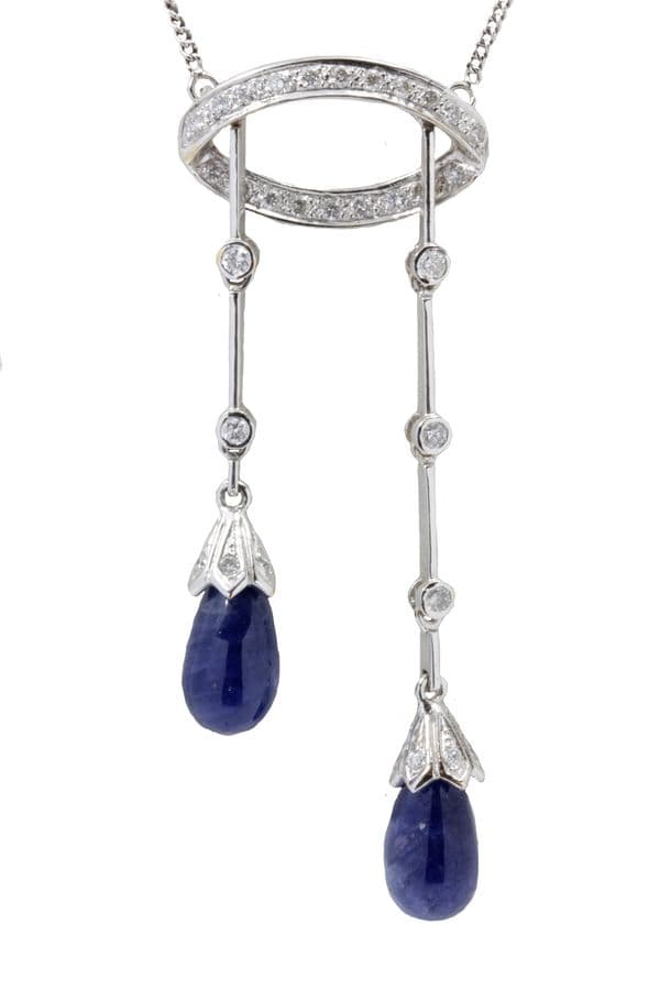 COLLIER NÉGLIGÉ SAPHIRS ET DIAMANTS — vue 2