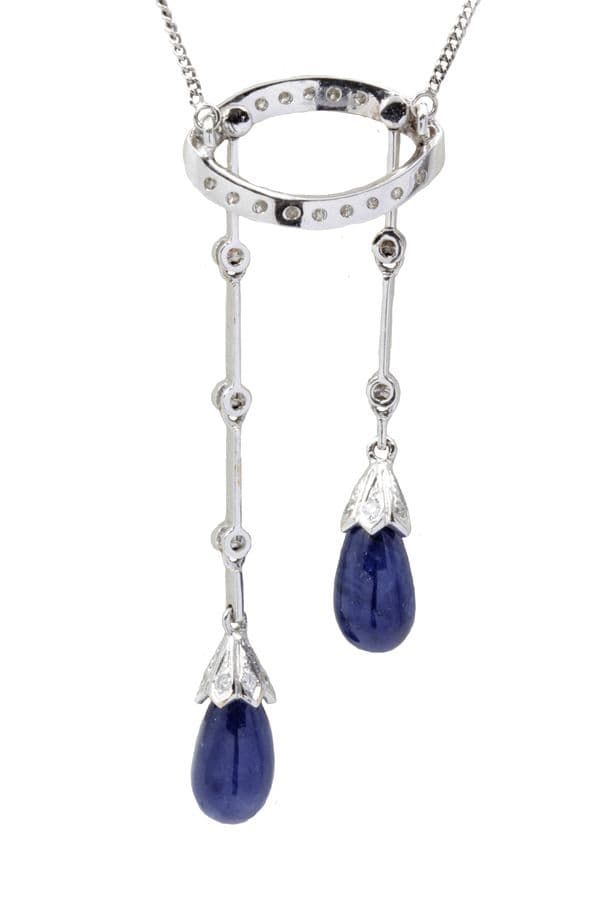 COLLIER NÉGLIGÉ SAPHIRS ET DIAMANTS — vue 3