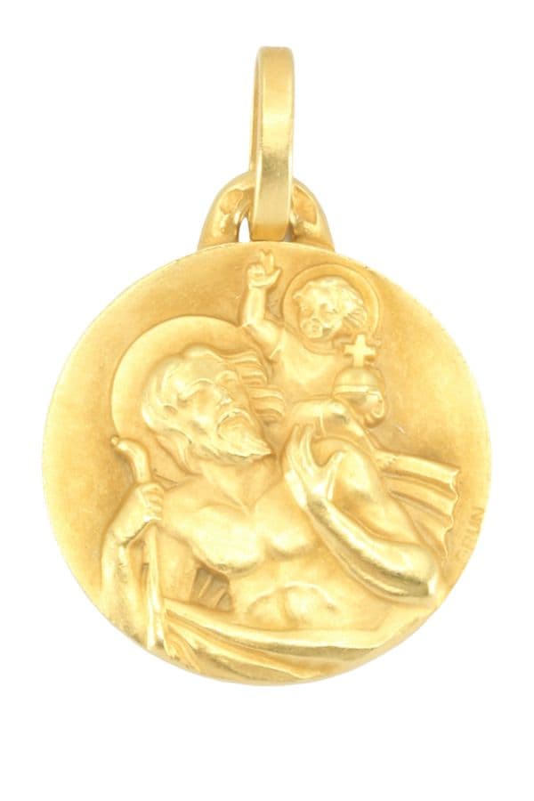 MÉDAILLE ST CHRISTOPHE SIGNÉE GRÜN — vue 1