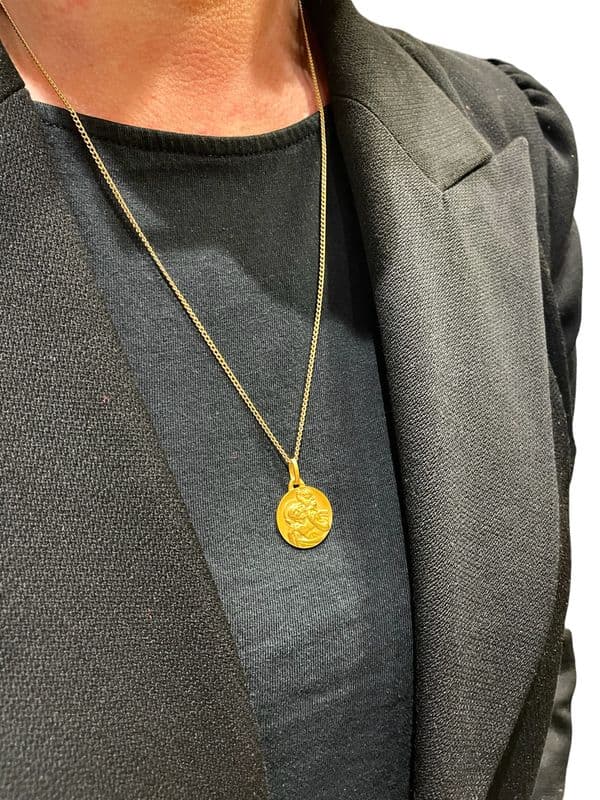 MÉDAILLE ST CHRISTOPHE SIGNÉE GRÜN — vue 2