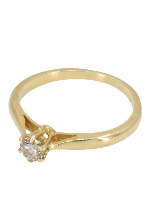 SOLITAIRE DIAMANT 0.17 CARAT — vue 3