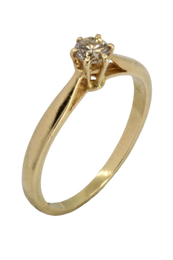 SOLITAIRE DIAMANT 0.17 CARAT — vue 4