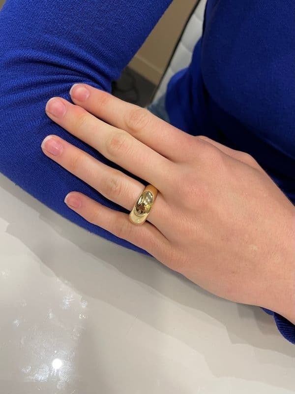 BAGUE JONC MODERNE — vue 2
