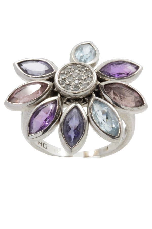 BAGUE FLEUR MODERNE