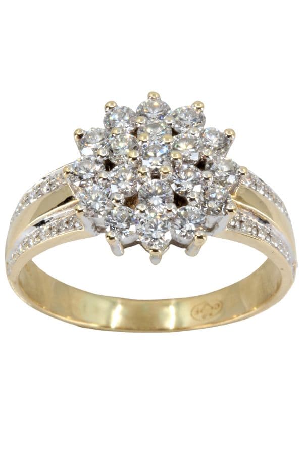 BAGUE FLEUR DIAMANTS — vue 1
