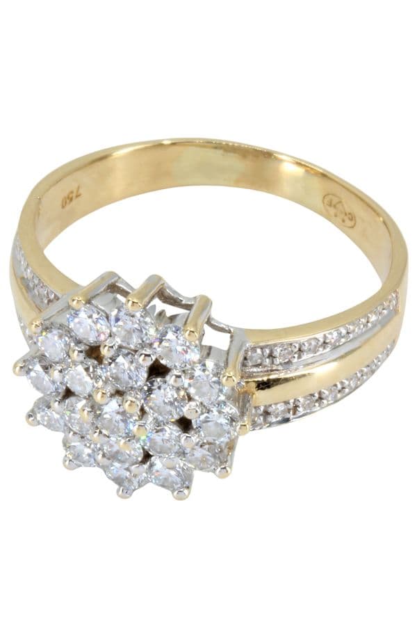 BAGUE FLEUR DIAMANTS — vue 3