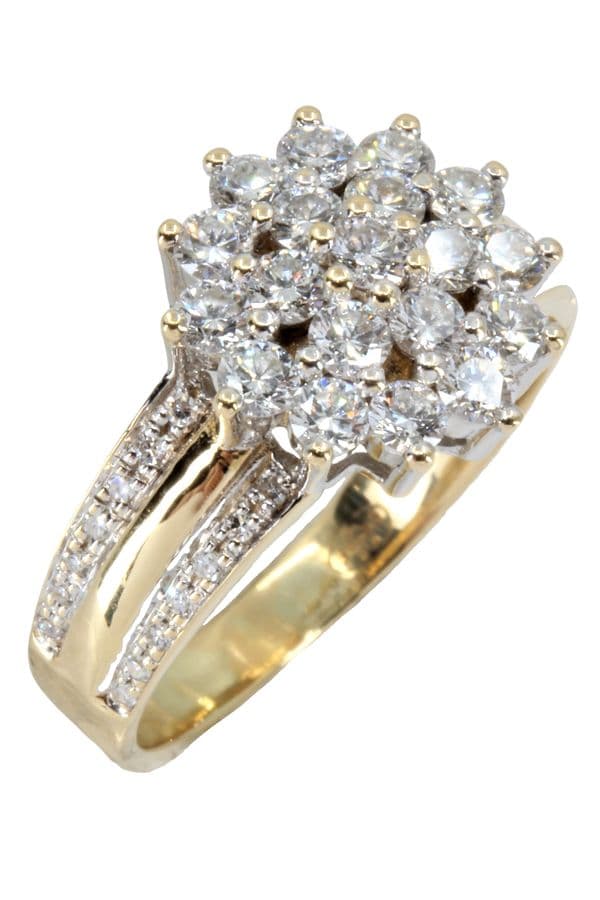 BAGUE FLEUR DIAMANTS — vue 4