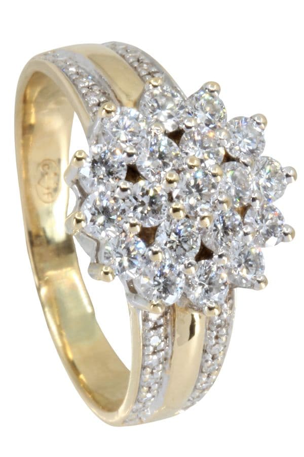BAGUE FLEUR DIAMANTS — vue 6