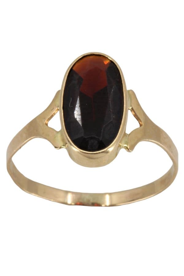 BAGUE ANCIENNE GRENAT — vue 1