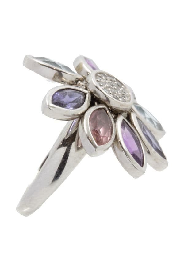 BAGUE FLEUR MODERNE — vue 4