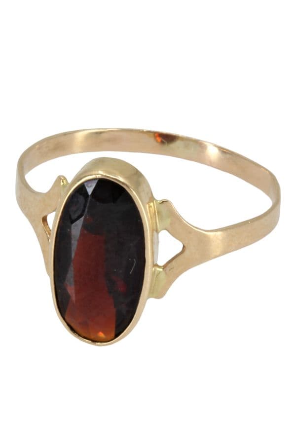 BAGUE ANCIENNE GRENAT — vue 3