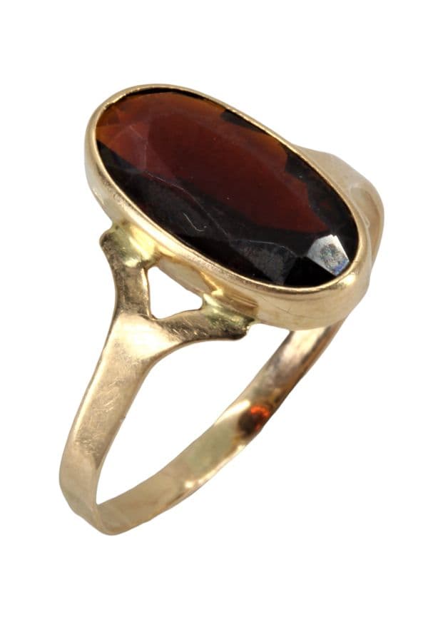 BAGUE ANCIENNE GRENAT — vue 4