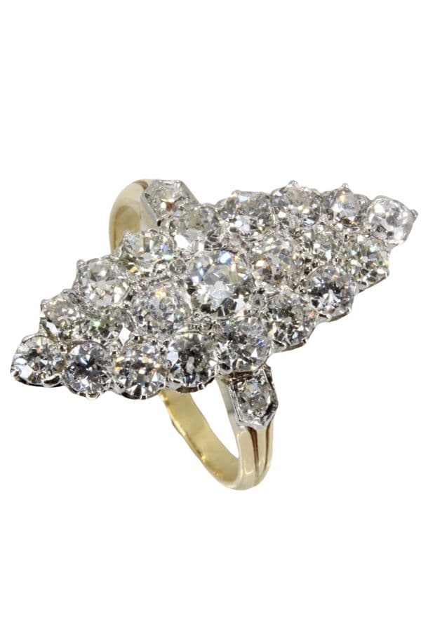 BAGUE MARQUISE DIAMANTS — vue 5